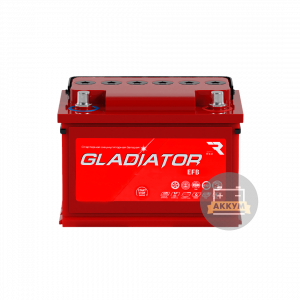 Аккумулятор Gladiator EFB 6 СТ 62Ач оп